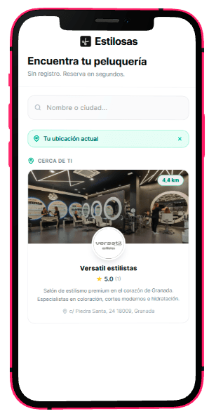 Selecciónala como tu peluquería habitual